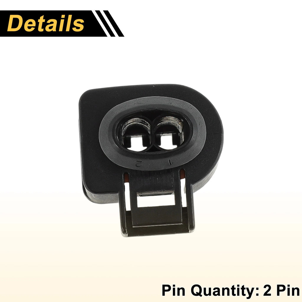 2 Pin Horn Fuel Injector Connector Plug for Volkswagen Golf 