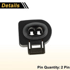 2 Pin Horn Fuel Injector Connector Plug for Volkswagen Golf 