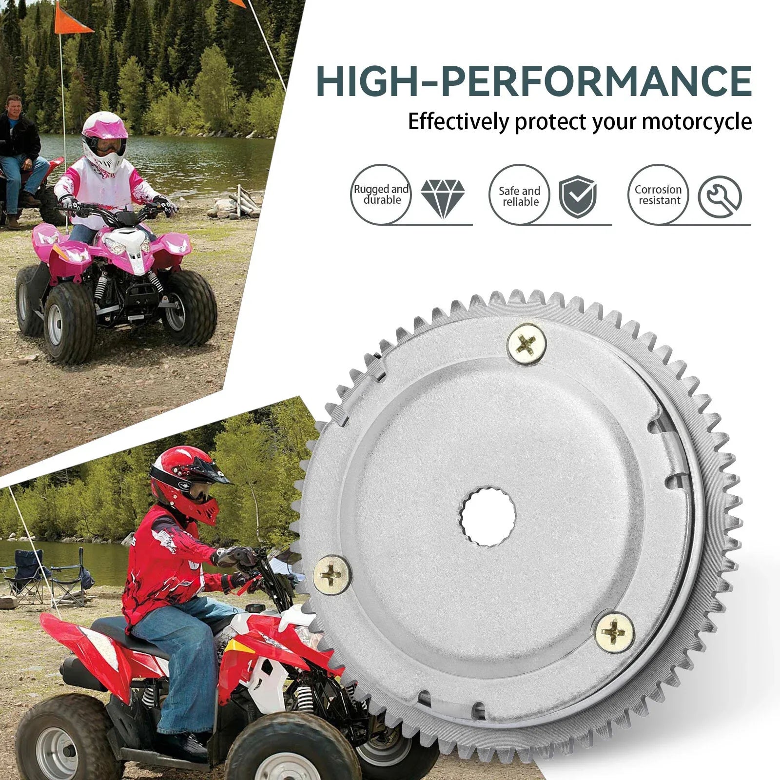 Starter Clutch W/Gear for Polaris Scrambler Predator Sportsman 90 (2001–2006)