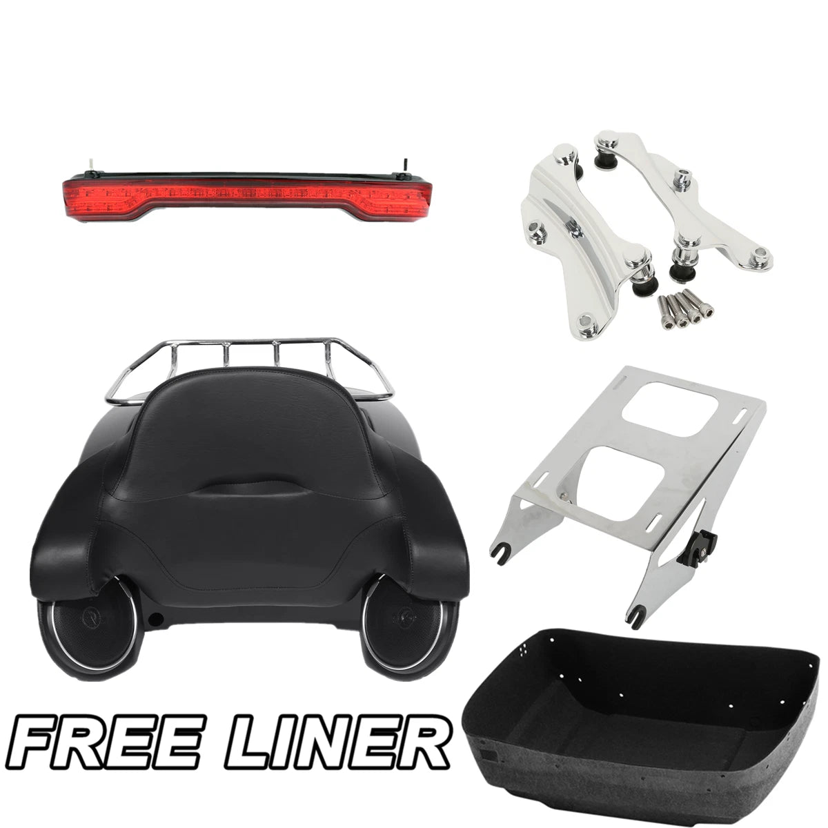 Trunk Pad Light Speakers Mount for Harley Road Glide King (2014–2026)