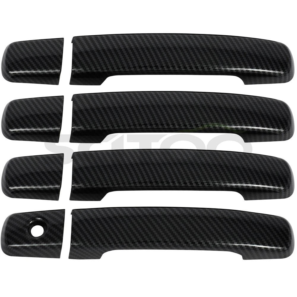 Set of 4 Door Handle Covers for Nissan Altima (2007–2013) Carbon Fiber