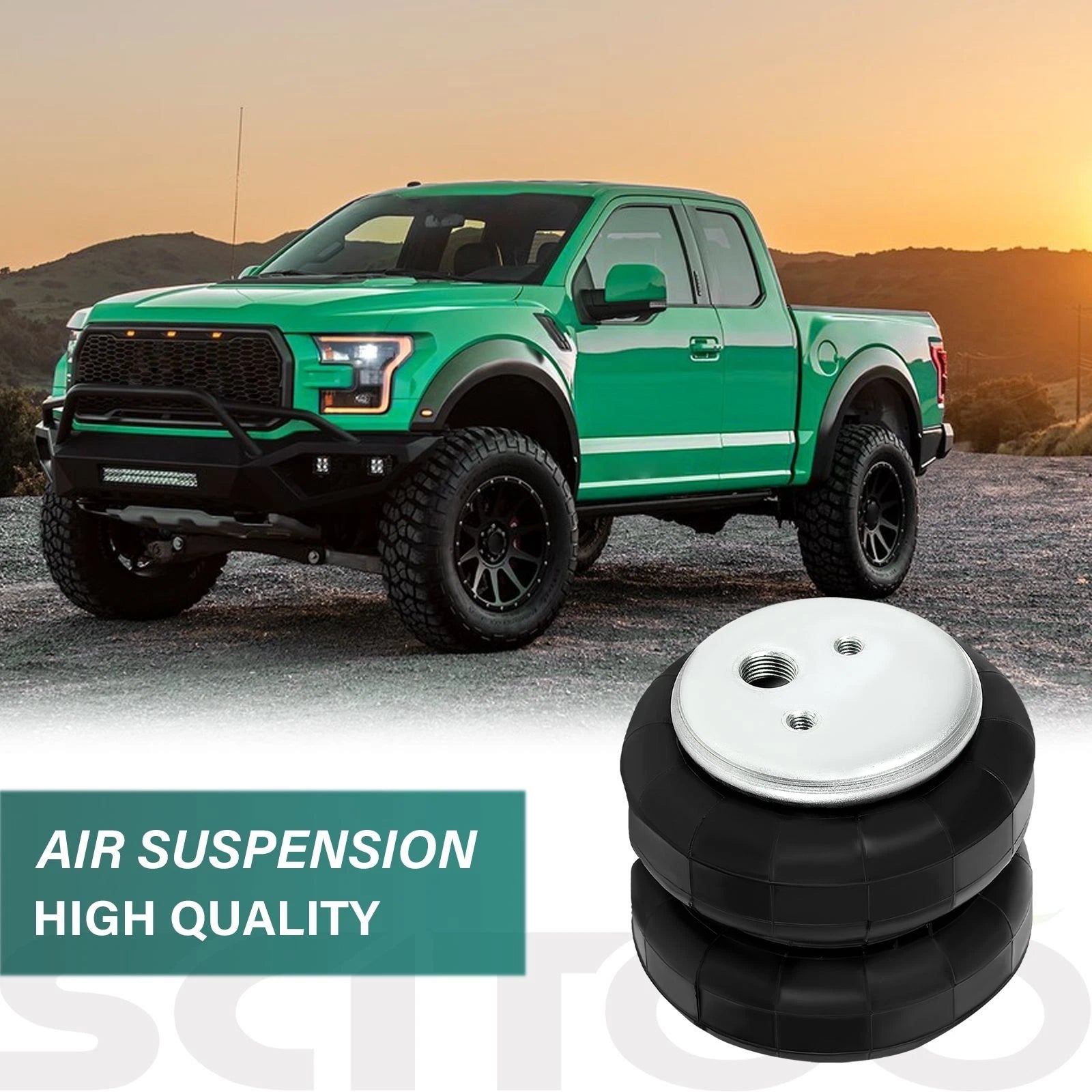Firestone 255C Air Suspension Spring Bag for 2500 (NPT 1/2", UNC 3/8")