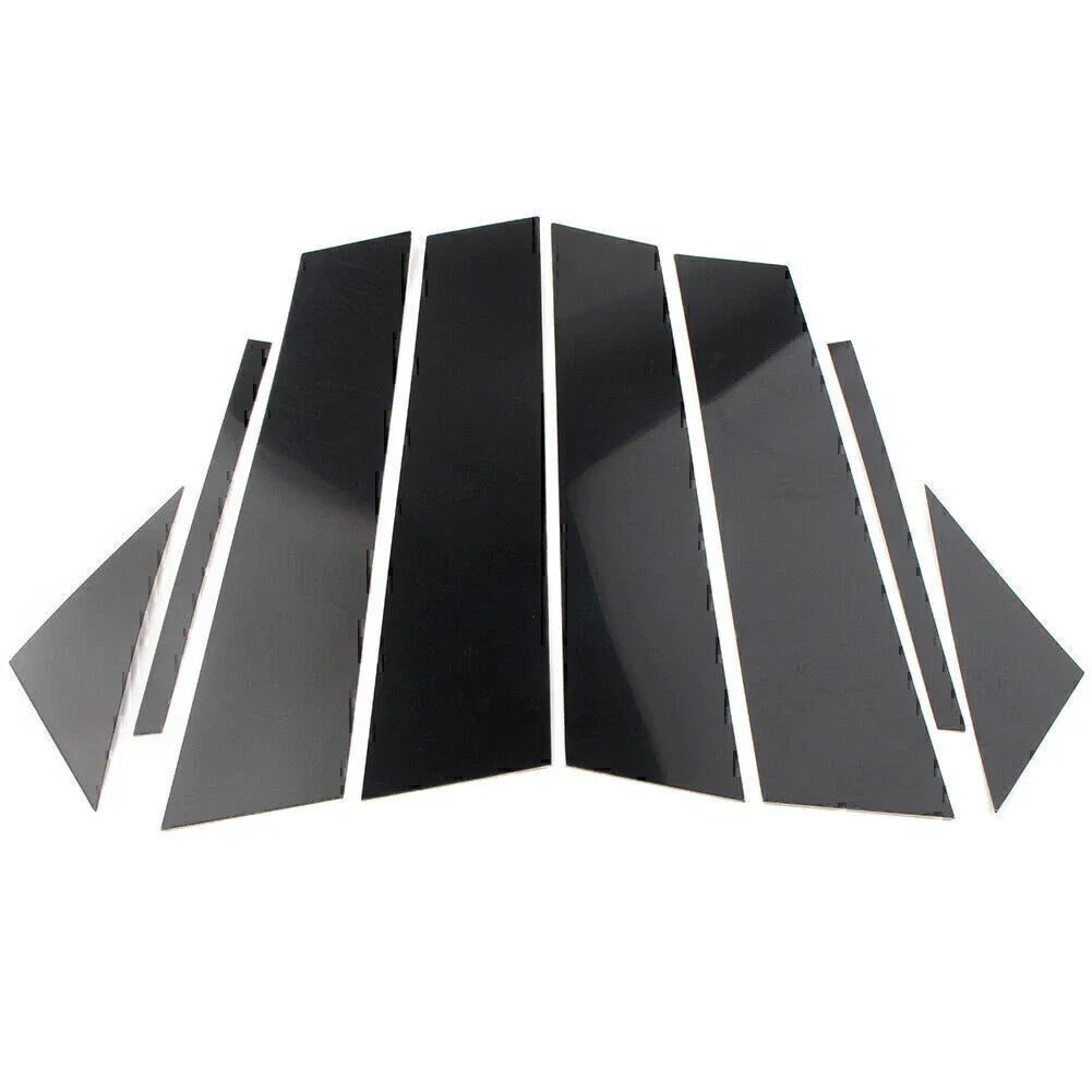 8 Pcs Gloss Black Door Trim Pillar Posts for Mazda 3 Sedan (2019-2021)