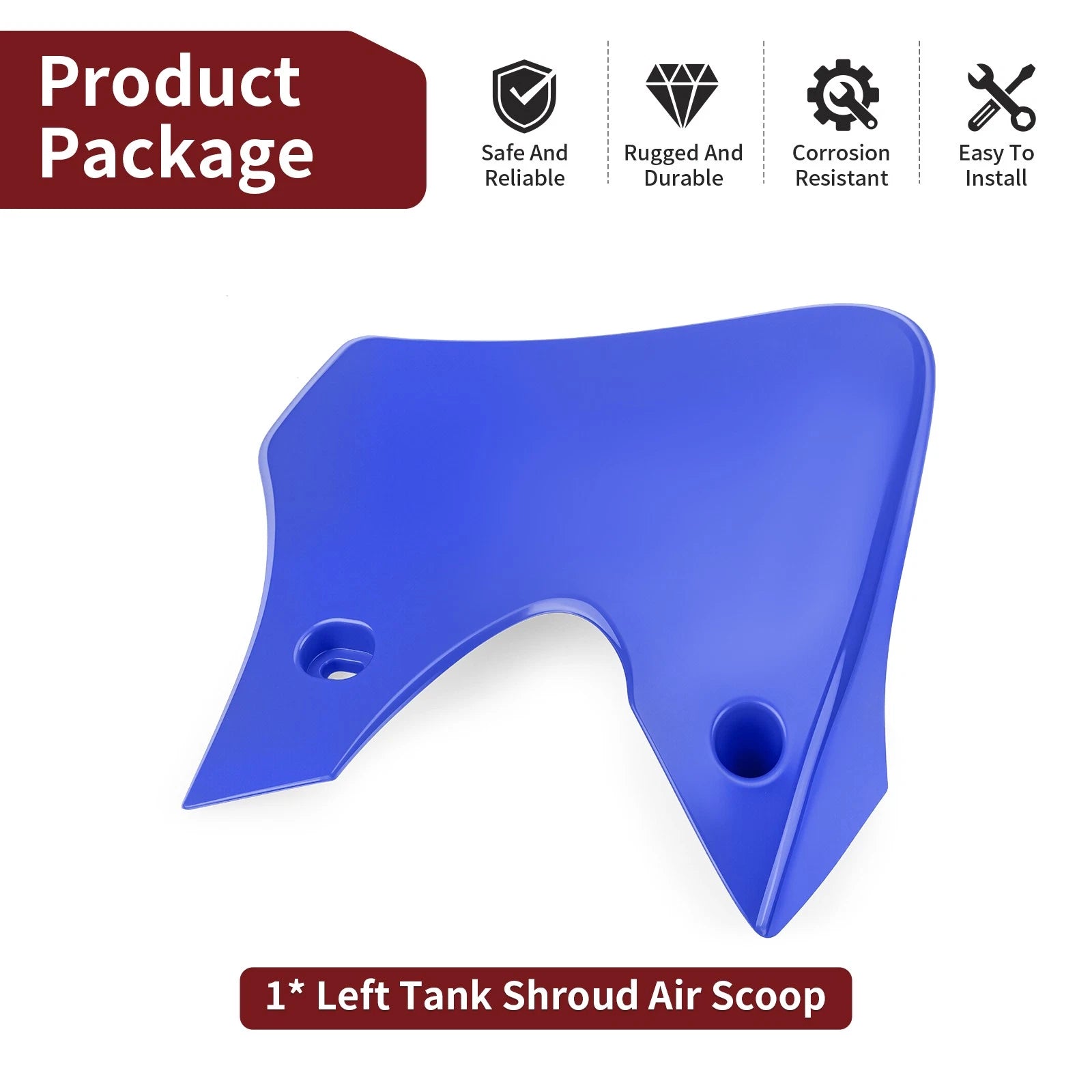 Left Side Tank Shroud Air Scoop for Yamaha TTR90 (2000–2007)