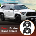 Set of 2 Front Left & Right Brake Dust Shields for Toyota Sequoia (2008)