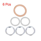 Set of 6 Oil Drain Plug Gaskets for Toyota (12157-10010, 90430-24003)