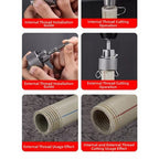 Pipe Threading Tool for PVC PPR MPP 65mm 63mm Drill Compatible