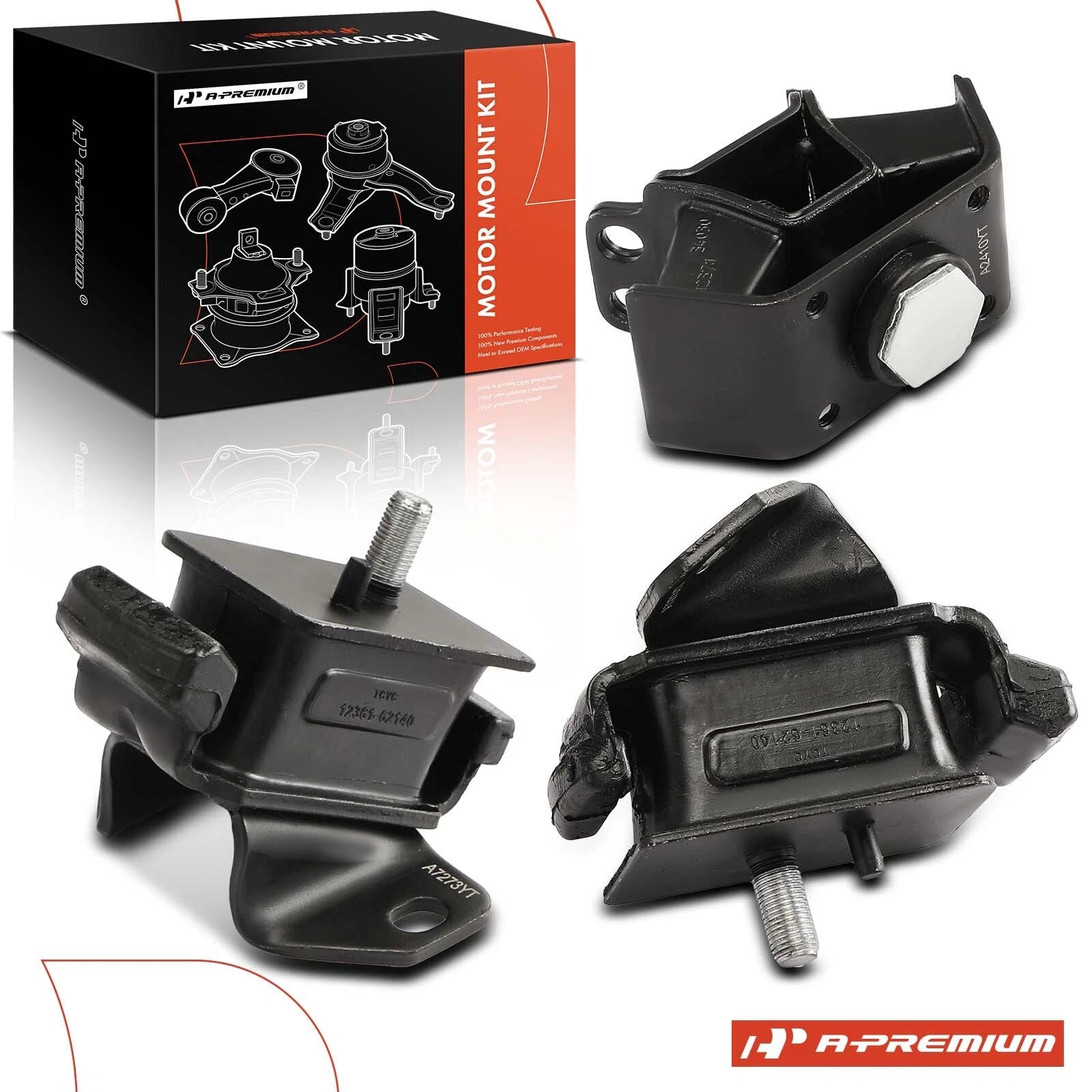 3x Engine Mount & Transmission Mount for Toyota Tacoma (2000-2004)