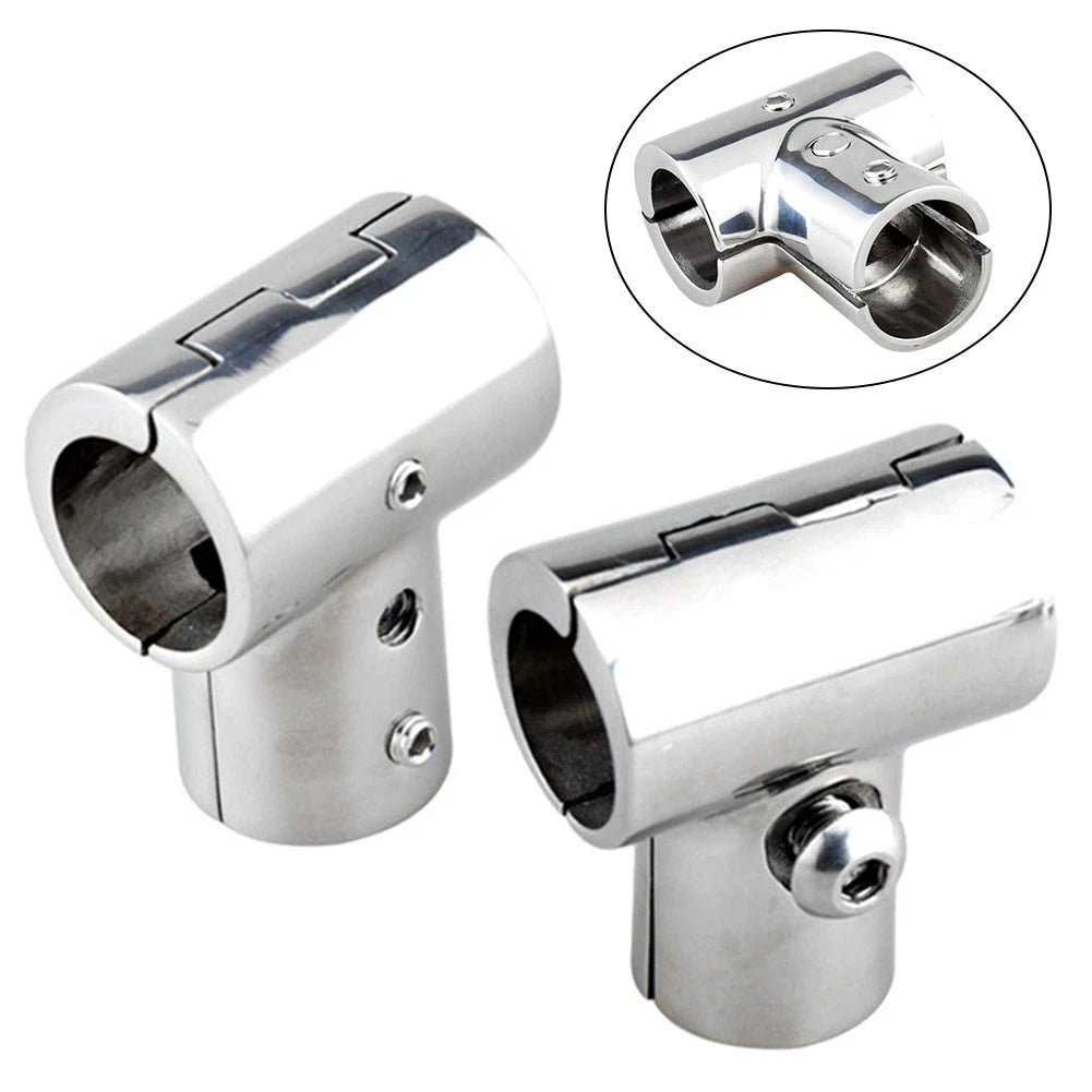 Stainless Steel Handrail Joint Connector T Shape for Marine Use