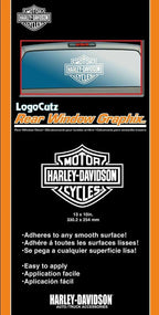 Harley Davidson Logo Cutz Rear Window Decal for Truck Car