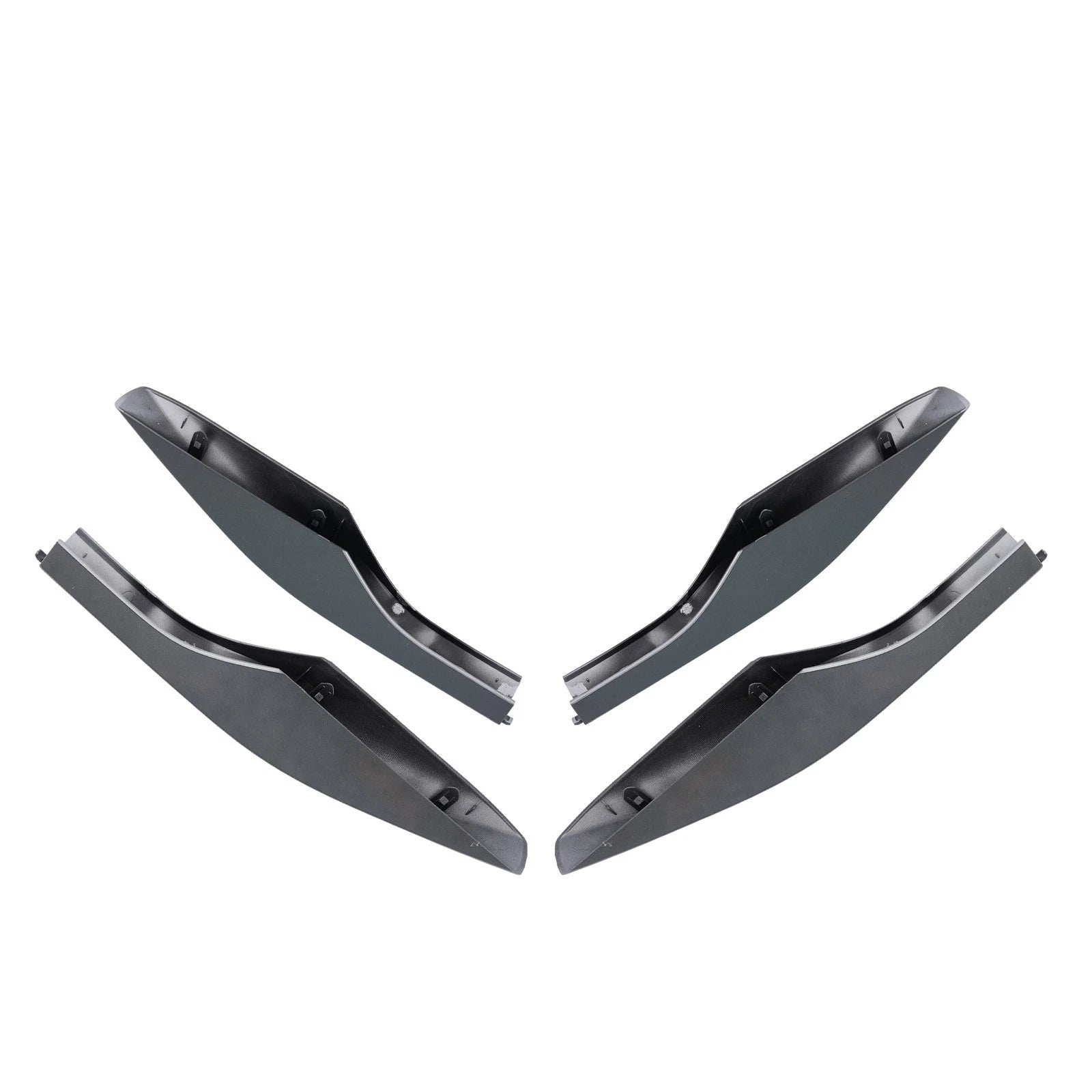 Set of 4 Roof Rack Rail End Covers for Lexus RX RX350 (2010–2015) Silver ABS