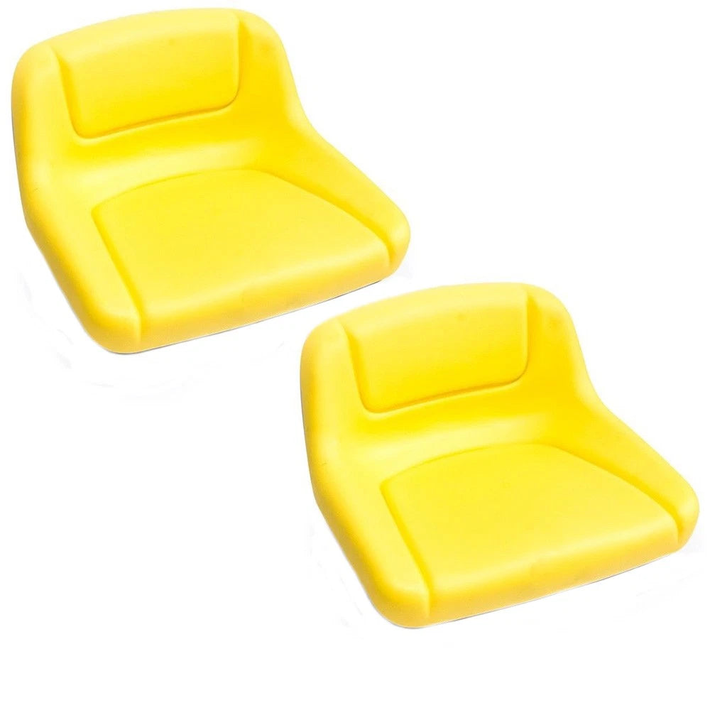 2X Yellow Mid Back Lawn Tractor Seat for John Deere (Replaces GY20495)
