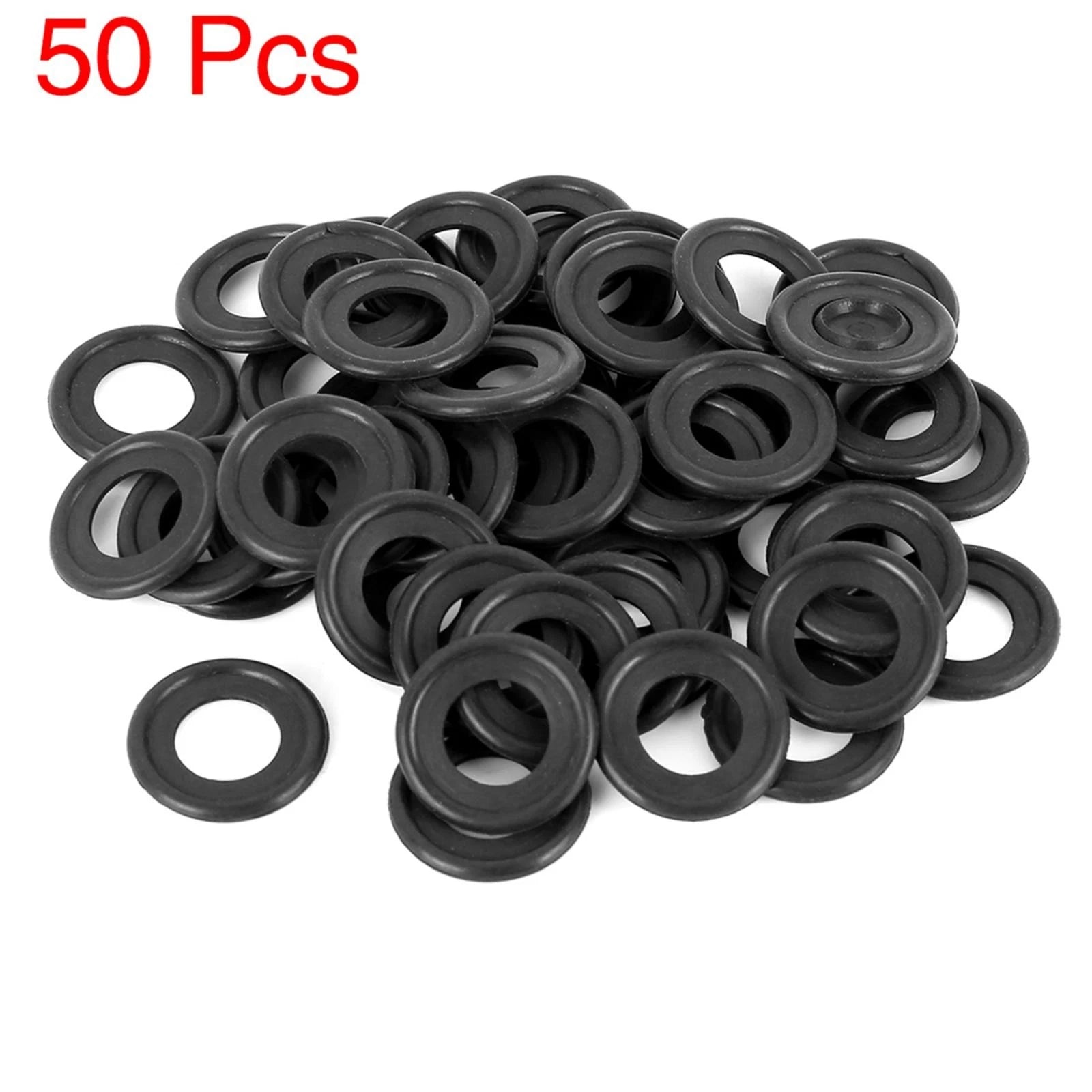50pcs M12 Rubber Oil Drain Plug Gasket Washer Seal for Buick 
