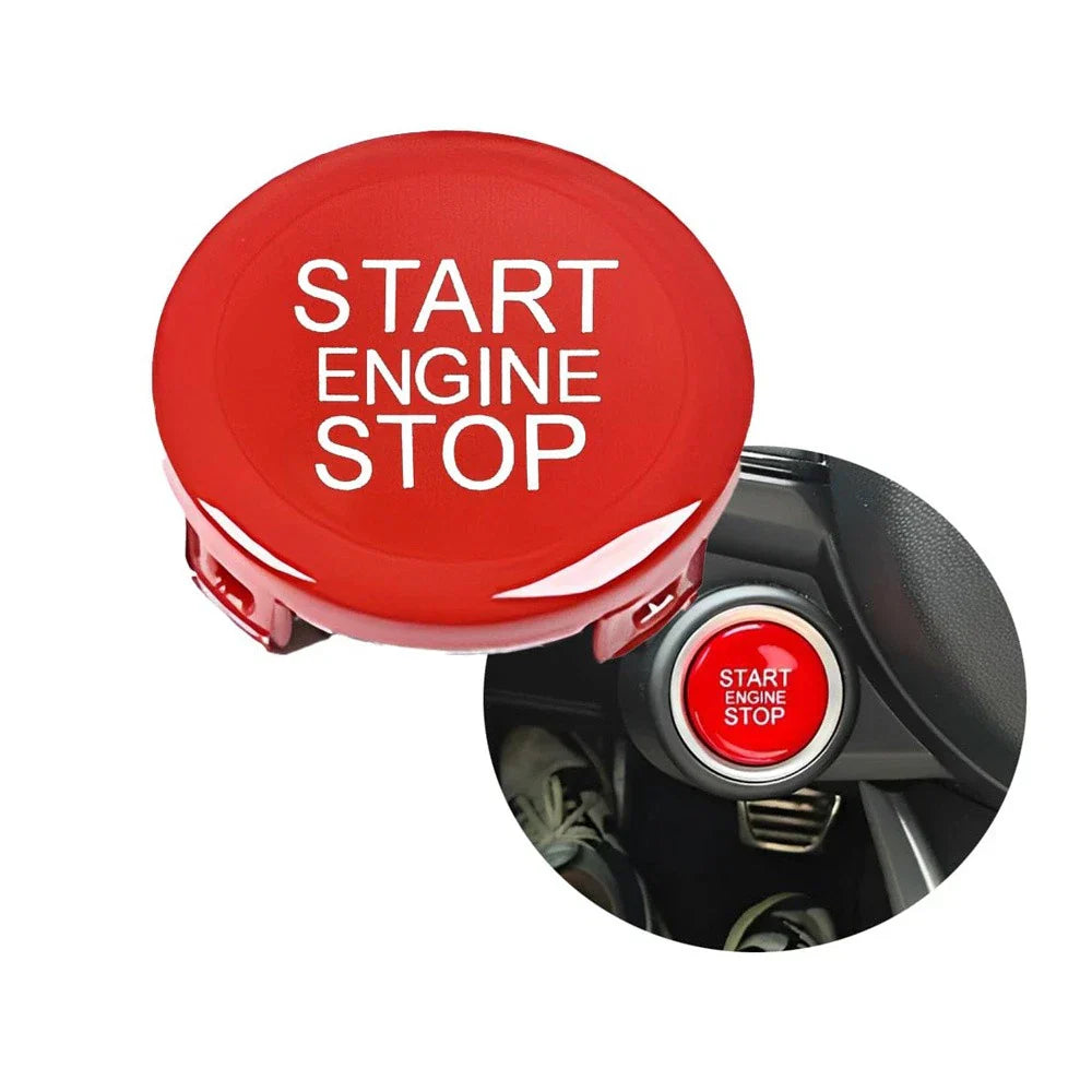 Red Engine Start Stop Switch Trim for Alfa Romeo Giulia Stelvio (2017-2022)