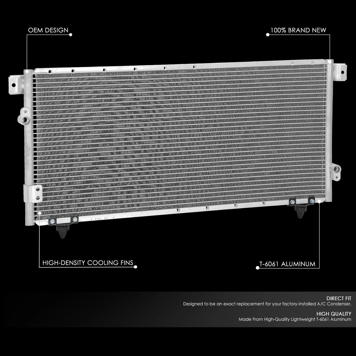 A/C Condenser for Toyota Tundra (2000–2006) Aluminum Core