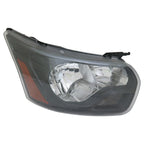 Replacement Passenger Side Headlight Assembly w/Black Bezel w/o Logo