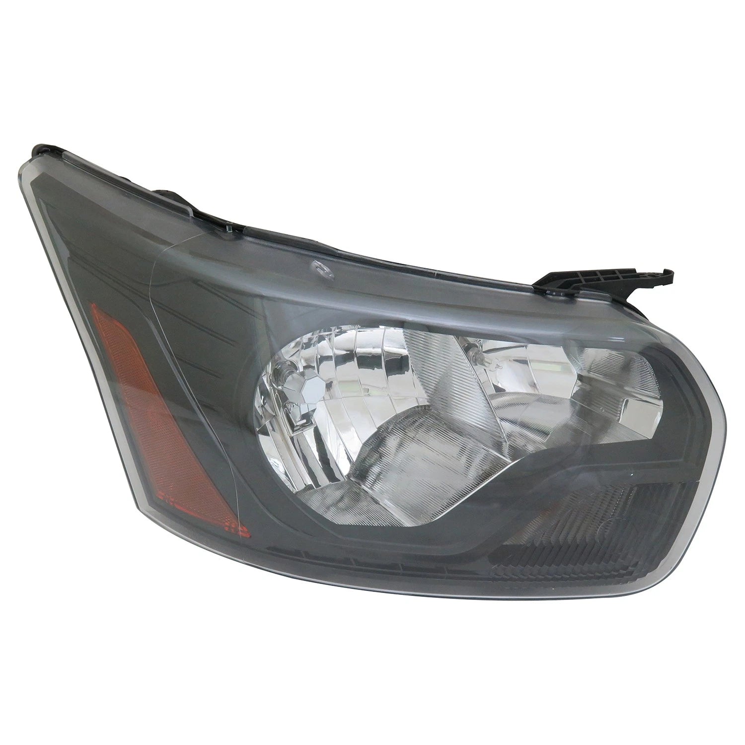 Replacement Passenger Side Headlight Assembly w/Black Bezel w/o Logo