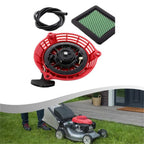 Air Filter & Recoil Starter Set for Honda GCV160 GCV135 (Compatible)