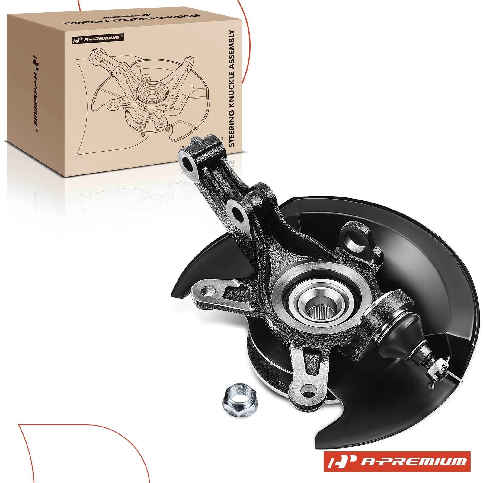Front Left Steering Knuckle & Hub Bearing for Honda Civic (2001–2002)