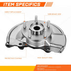 Front Driver Left Side Loaded Knuckle Assembly for Caliber Compass Patriot (2007–2017)