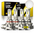 Set of 2 AUXITO LED ZES Headlight Kit 6000K 9005 + 9006 for Como