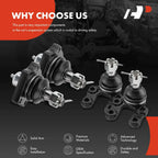 Set of 4 Front Upper & Lower Ball Joints for Nissan Pathfinder (1995–1997)