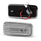 2X Clear Lens Full LED Amber Front Side Marker Lights for Benz G-Class (1986–2002)