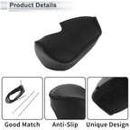 Car Gear Shift Knob Cover Black Faux Leather for Honda Civic (2012-2014)