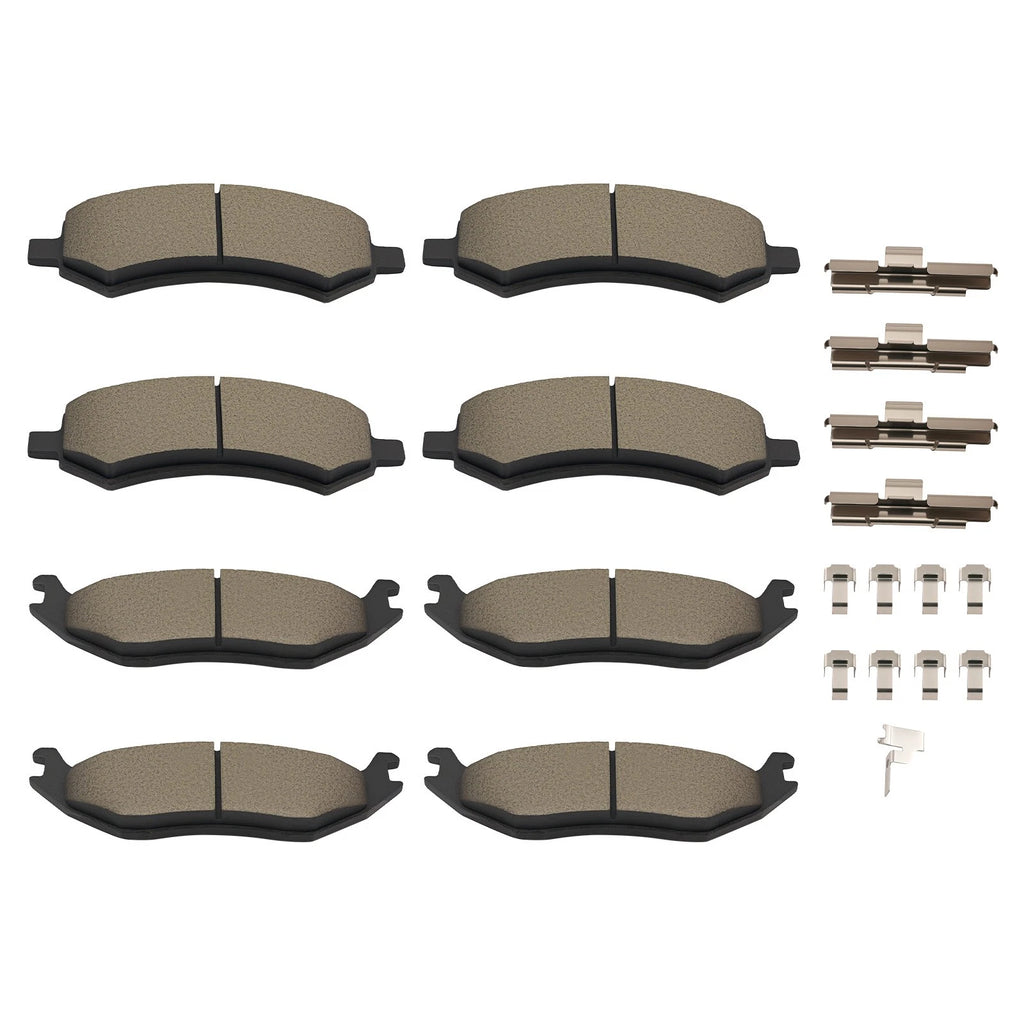 Front and Rear Ceramic Brake Pads for Dodge Ram 1500 (2006-2010)