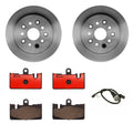 Set of 2 Rear Brake Rotors with Ceramic Pads for Lexus LS430 (2001–2006)