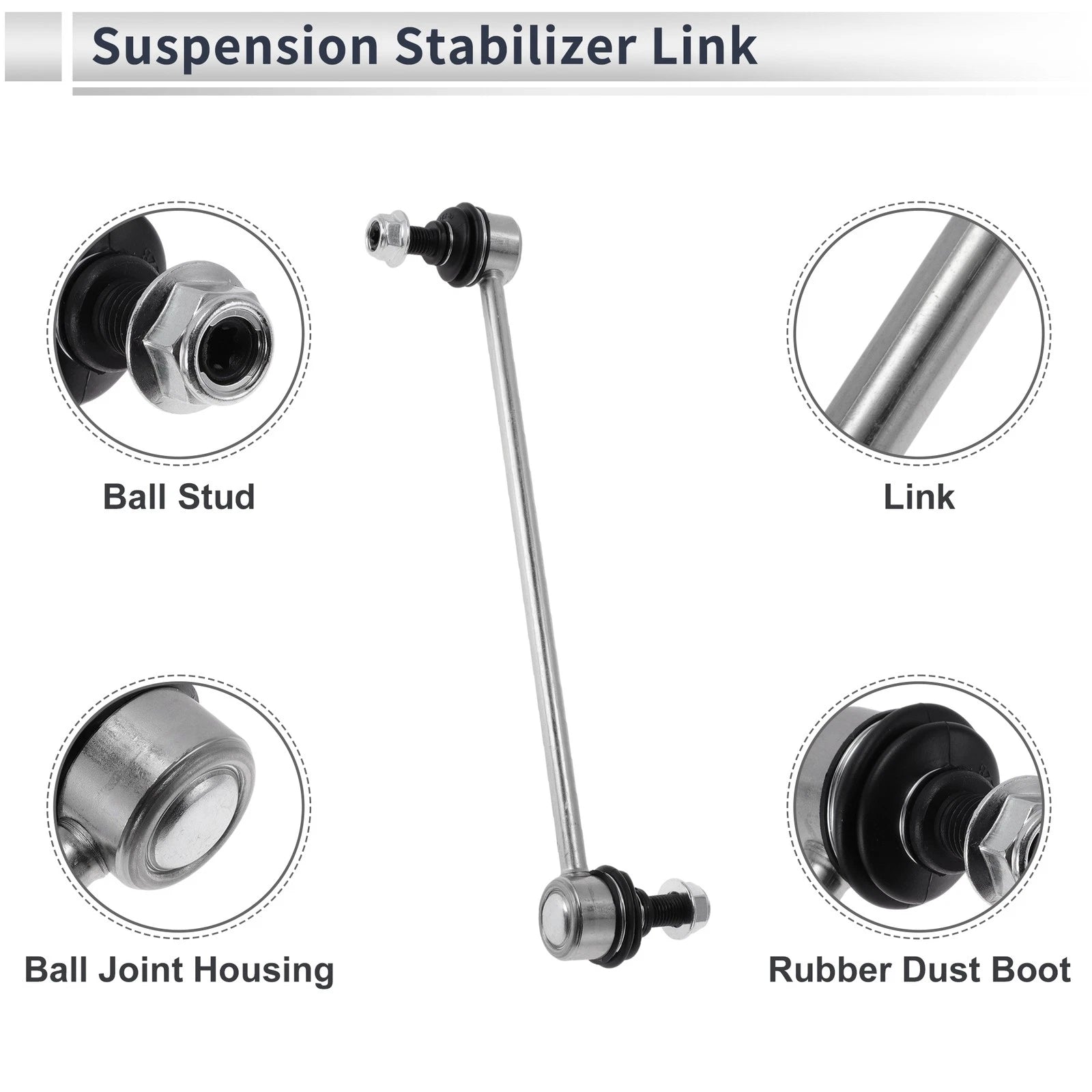 Front Stabilizer Bar Links No Bushing for Pontiac Vibe (2003–2010) No.K80230