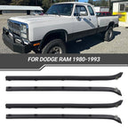 Set of 4 Door Window Weatherstrip Seals for Dodge Truck D/W (1980–1993)