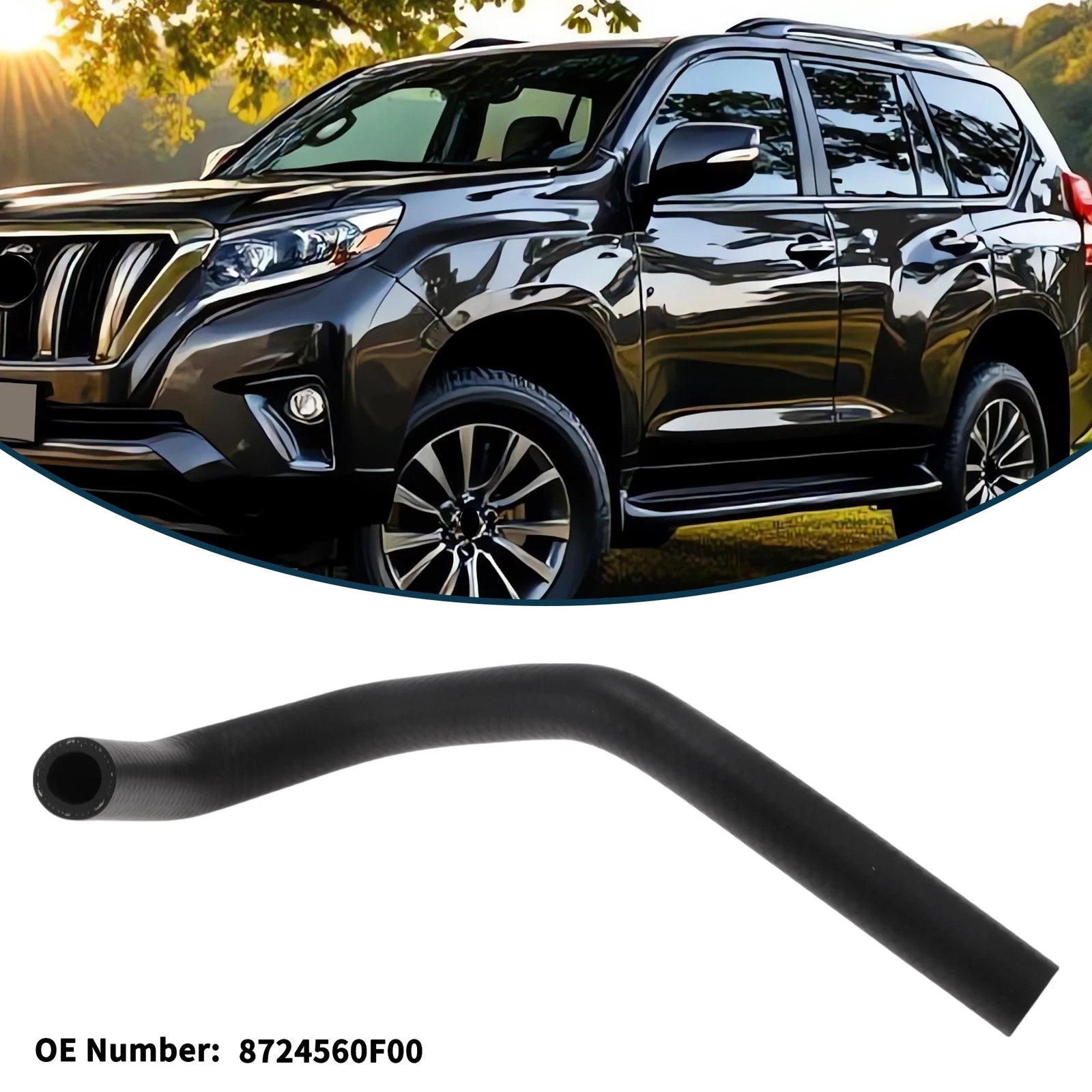 Radiator Hose for Toyota Prado (2010–2019) No. 8724560F00 Rubber