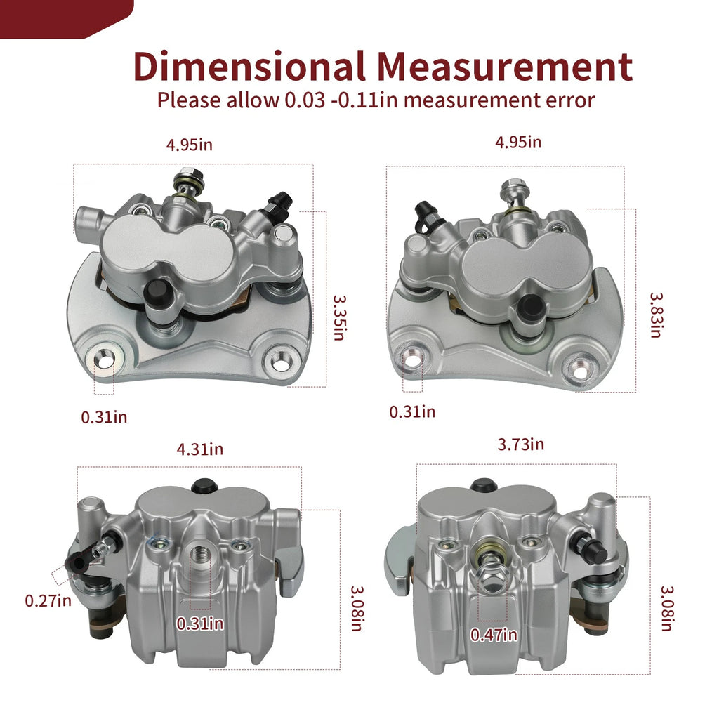 Front Brake Calipers Set for Can-Am Commander 1000R (2017–2018)