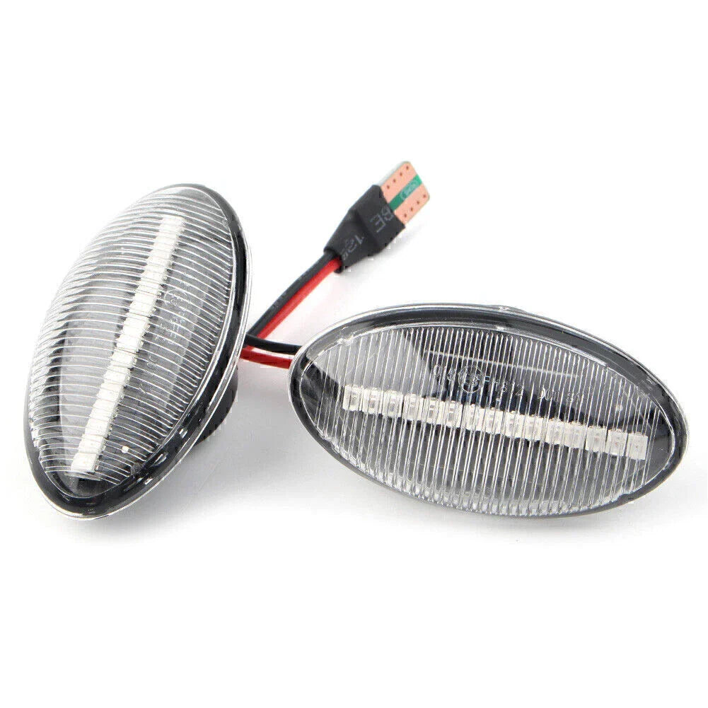 LED Clear Dynamic Side Marker Lights for Mini Cooper R50 R52 R53 (2002-2008)