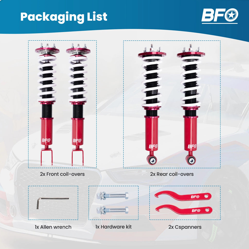 BFO Coilover 24 Ways Damper Suspension for Jaguar XF (2007–2015)