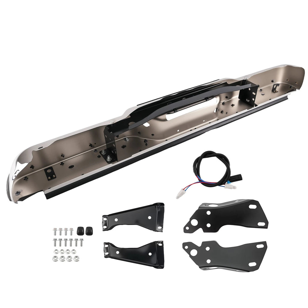 Rear Bumper for Chevrolet C1500/K1500 (1988–1999) GM1101111 Chrome Steel