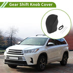 Gear Shift Knob Cover for Toyota Highlander (2008–2013) Black Faux Leather