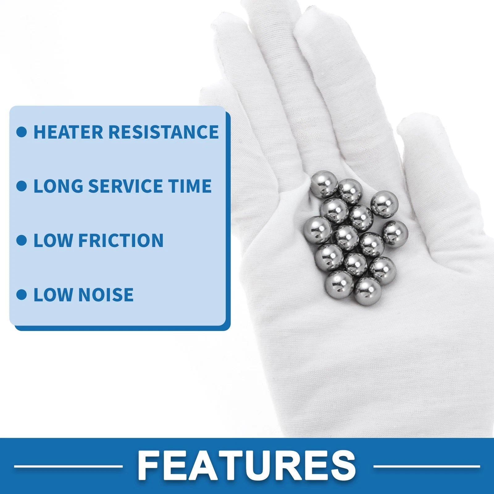 Set of 100 Steel Ball Bearings G100 10.0mm Precision