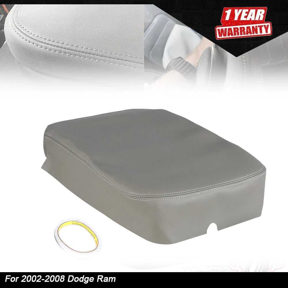 Leather Armrest Console Lid Cover for Dodge Ram (2002â2008)