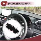 Dashboard Cover Mat for Toyota Raize (2013–2020) - Sun Protector Black Red