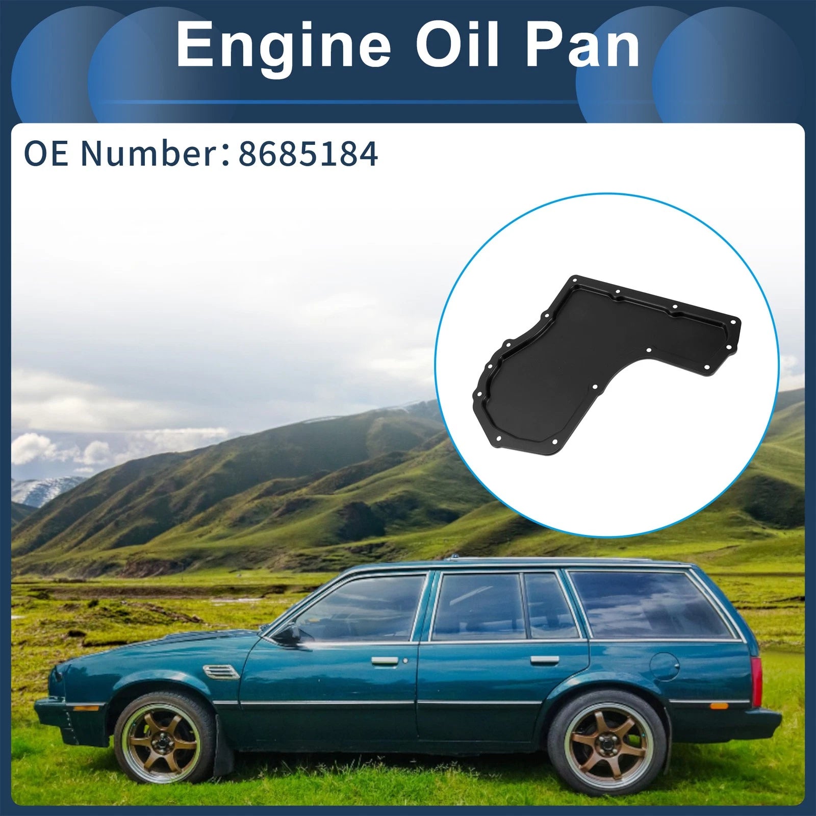 1 Pcs Engine Oil Pan No.8685184 for Chevrolet Cavalier (1995–2005)