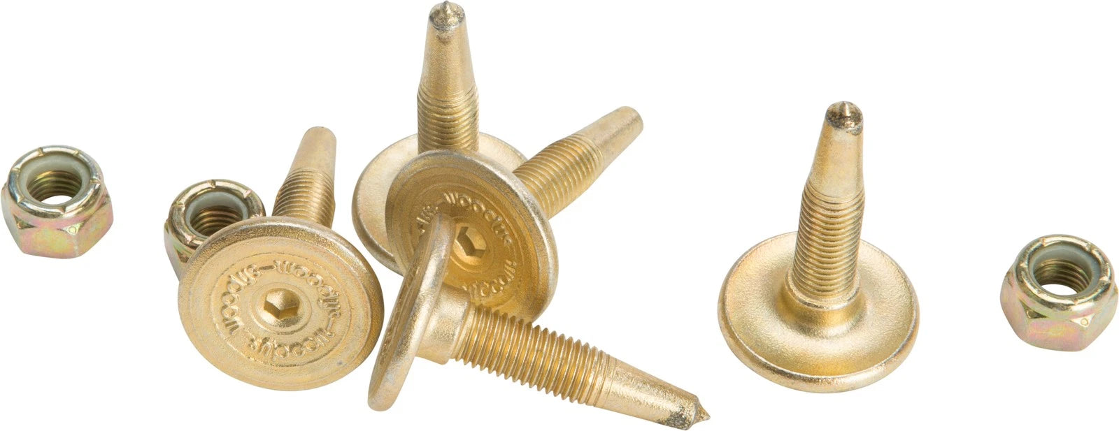 144 Pack WOODYS Gold Digger Carbide Traction Master Studs for Snow (1.175")