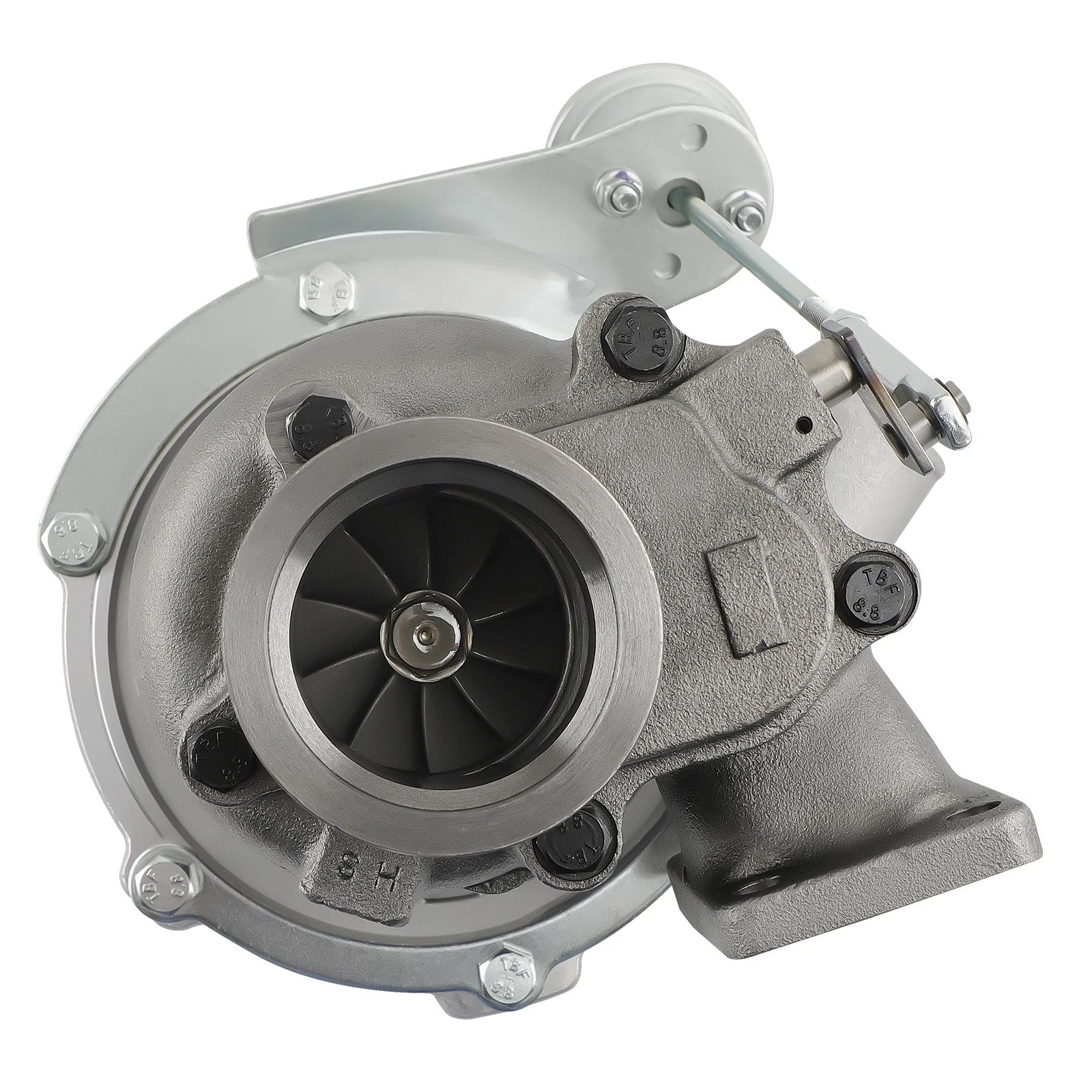 T3 Turbo V-Band Flange Turbocharger Kit AR.63 + Oil Feed/Return Line