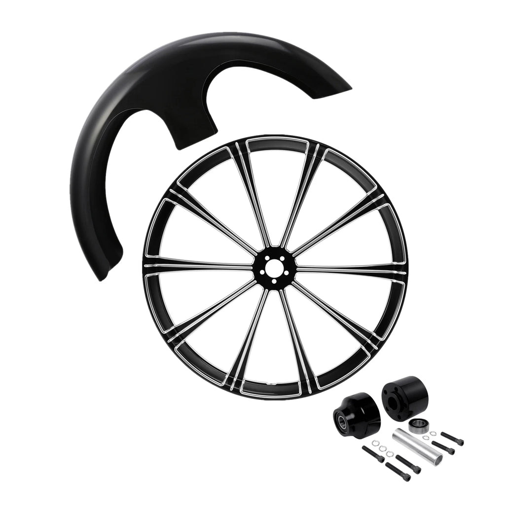 30" Front Wheel Rim Hub & Fender for Harley Street Glide (2008–2025)