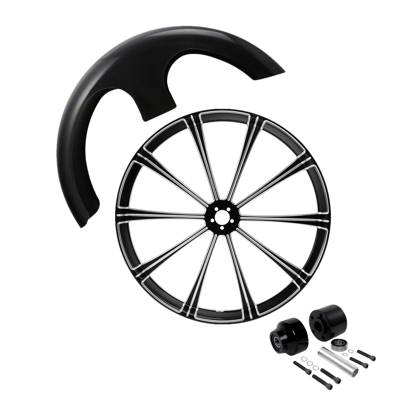30" Front Wheel Rim Hub & Fender for Harley Street Glide (2008–2025)