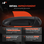 2X Rear Black Exterior Door Handle for Jeep Grand Cherokee (1999–2004)