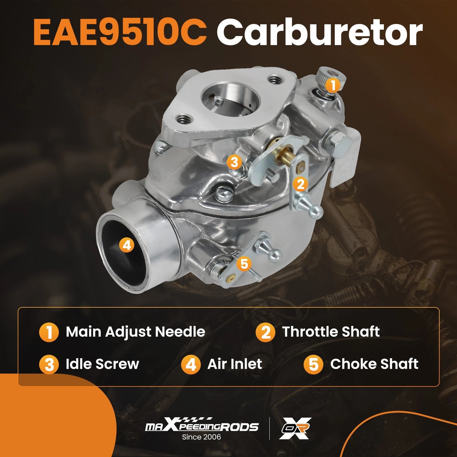 Carburetor for Ford Jubilee NAA NAB 600 620 630 650 660 Tractor (1953–1964)