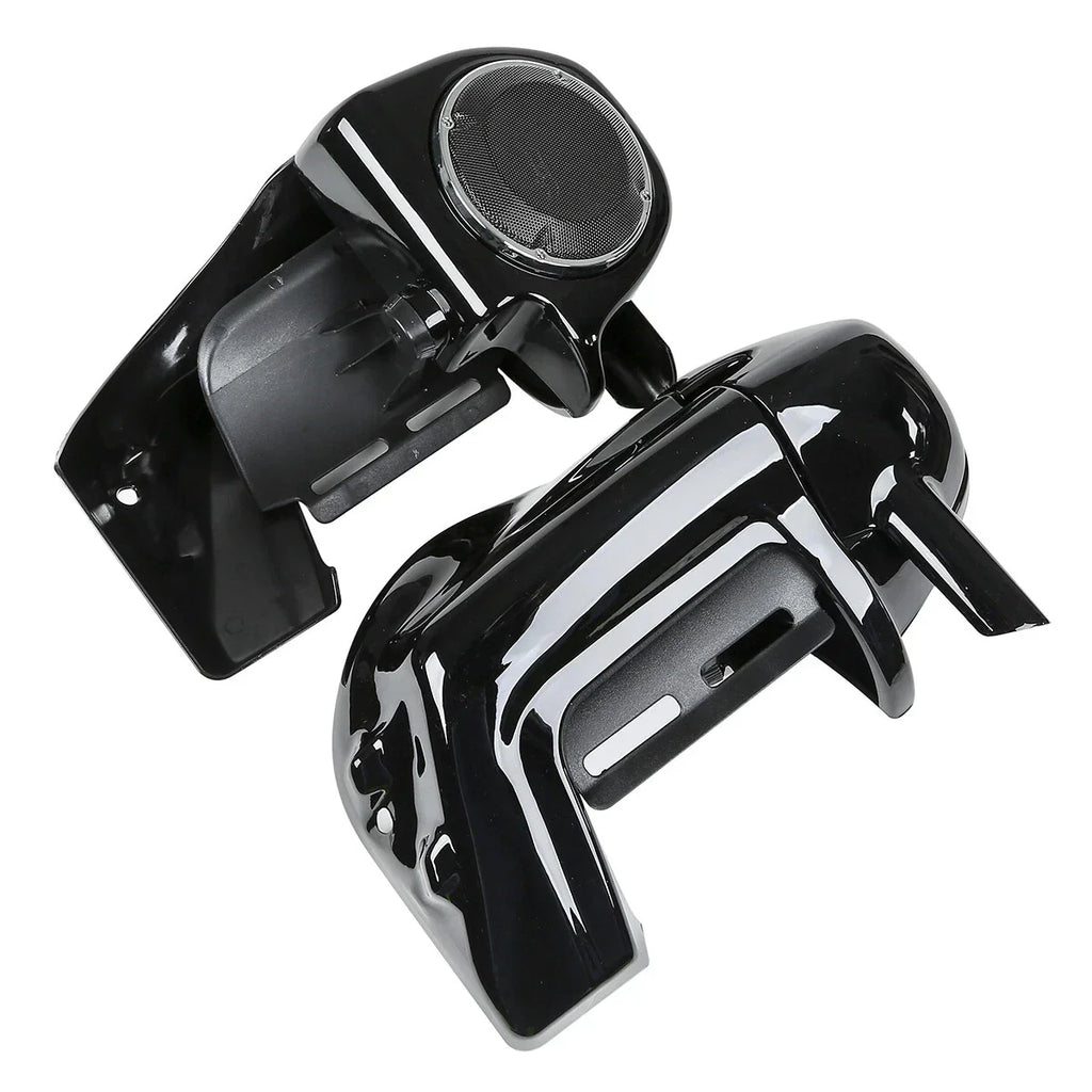 6.5'' Speaker Grills & Vented Leg Fairings for Harley Touring (1983-2013)
