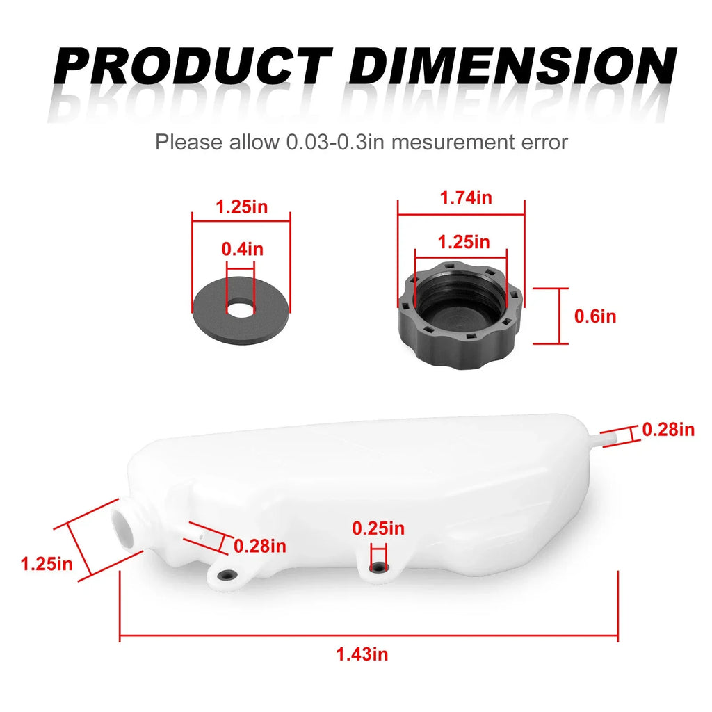 Overflow Coolant Bottle Canister for Yamaha Rhino